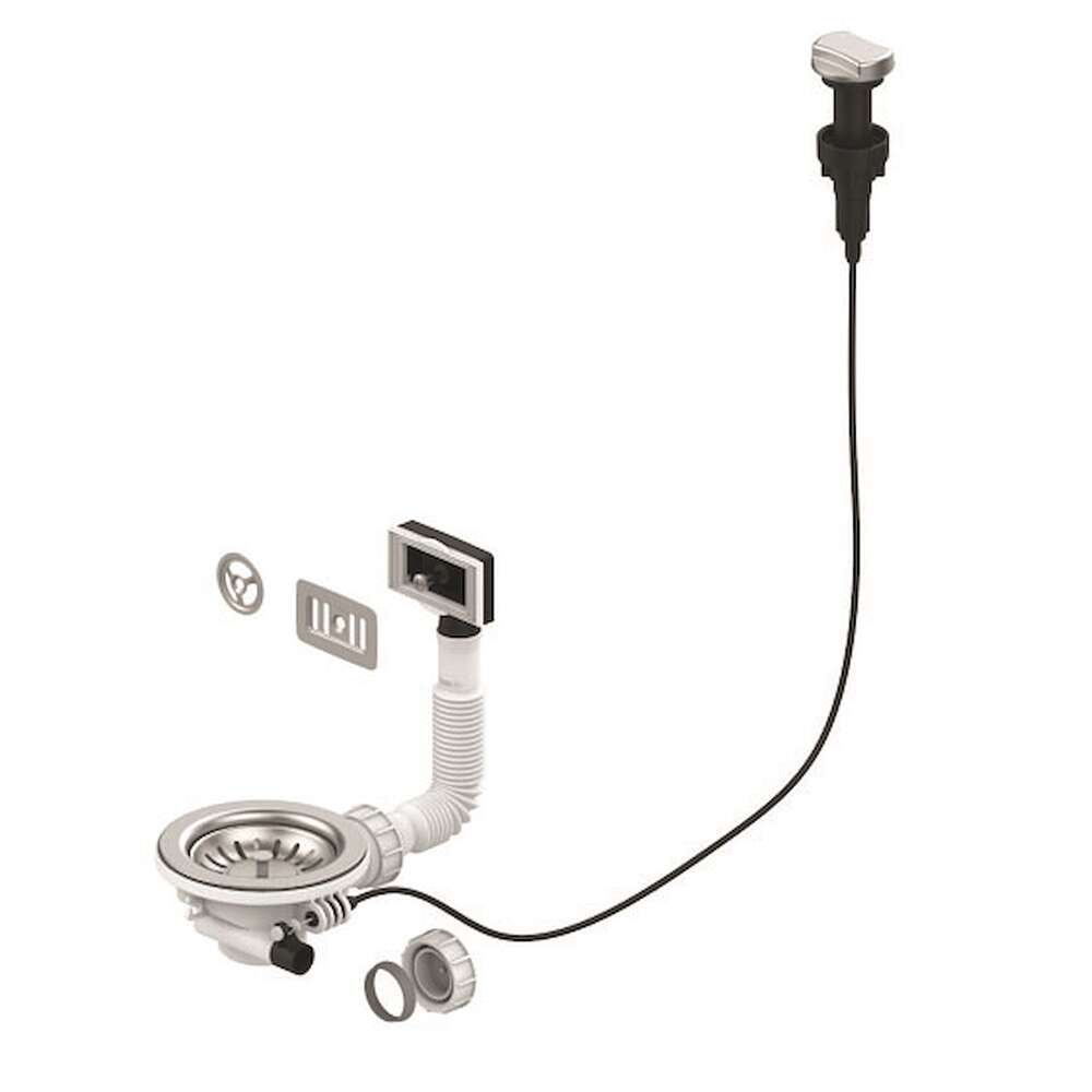 Image du produit BONDE EVIER 1 CUVE D.90mm  A CABLE