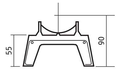 Image du produit PIED AMOVIBLE FONTE  DUNE D4/D6 C13900320