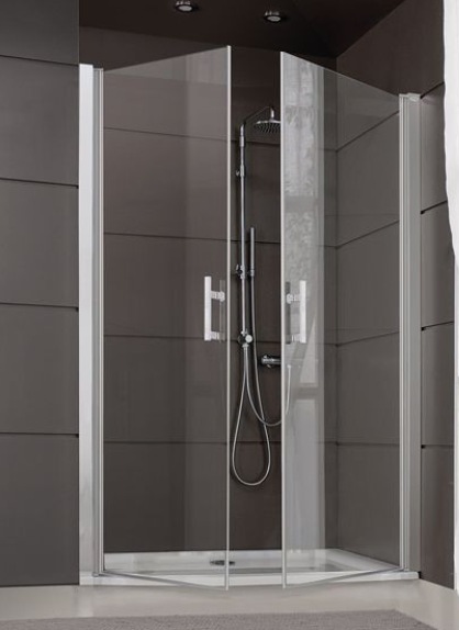 Image du produit PORTES BATTANTES JAZZ+ L1060  H2000 PROF BLANC VERRE CLAIR