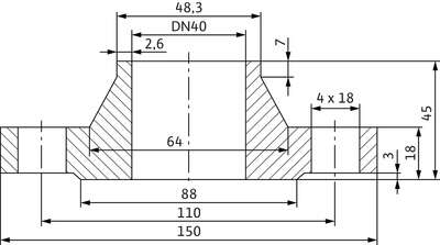 Image du produit JEU CONTRE-BRIDES DN 40 PN10