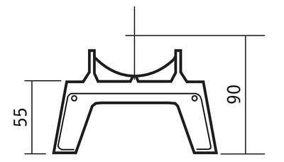 Image du produit PIED AMOVIBLE FONTE  DUNE D4/D6 C13900320