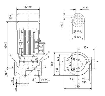 Image du produit POMPE IPL 80/140-1,1/4-IE3
