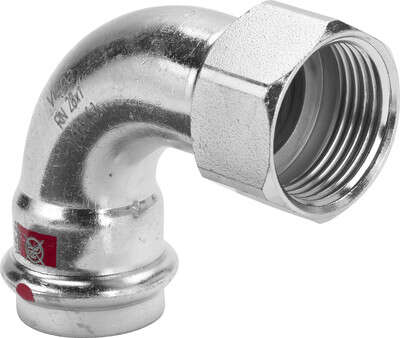 Image du produit COUDE 90&deg; FEMELLE ELECTROZINGUE A SERTIR