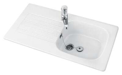 Image du produit EVIER ENCASTRE TUDOR 92X51 BLANC