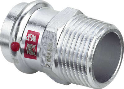Image du produit RACCORD MALE ELECTROZINGUE A SERTIR