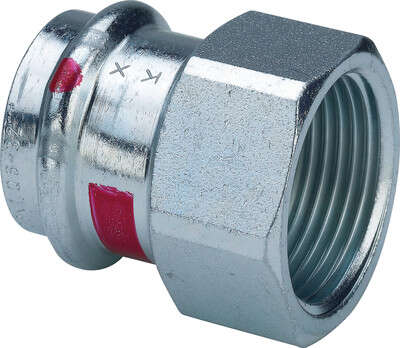 Image du produit RACCORD FEMELLE ECROU LIBRE ELECTROZINGUE A SERTIR