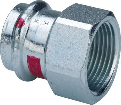 Image du produit RACCORD FEMELLE ECROU LIBRE ELECTROZINGUE A SERTIR