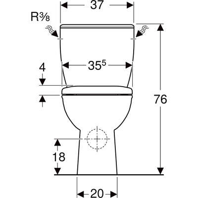Image du produit PACK WC SOL BASTIA SH RIMFREE