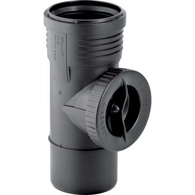 Image du produit PI&Egrave;CE DE N&Eacute;TTOYAGE 90&deg; AVEC TRAPPE DE VISITE RONDE D75 MM