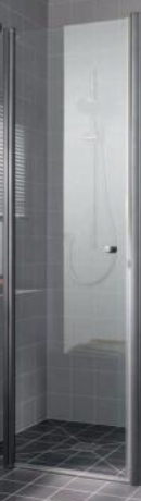 Image du produit PORTE PIVOTANTE ATEA 90 ARGT POLI VERRE CLAIR VAR