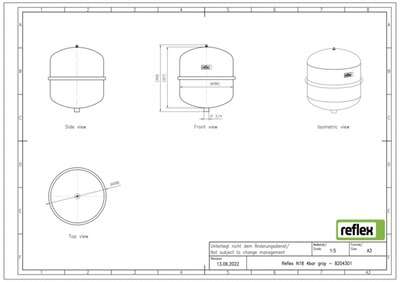 Image du produit VASE EXPANSION A MENBRANE REFLEX