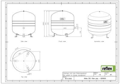 Image du produit VASE EXPANSION SOLAIRE REFLEX S MEMBRANE 50 L