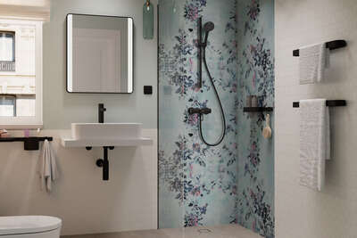 Image du produit ENSEMBLE ACCESSOIRES BAIGNOIRE WALLSTORIS NOIR MAT