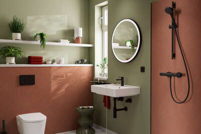 Image du produit ENSEMBLE ACCESSOIRES BAIGNOIRE WALLSTORIS NOIR MAT
