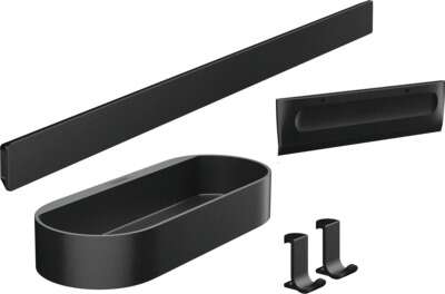 Image du produit ENSEMBLE ACCESSOIRES BAIGNOIRE WALLSTORIS NOIR MAT