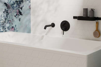 Image du produit ENSEMBLE ACCESSOIRES BAIGNOIRE WALLSTORIS NOIR MAT