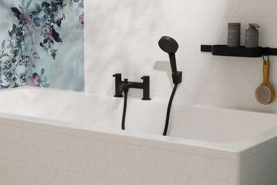 Image du produit ENSEMBLE ACCESSOIRES BAIGNOIRE WALLSTORIS NOIR MAT