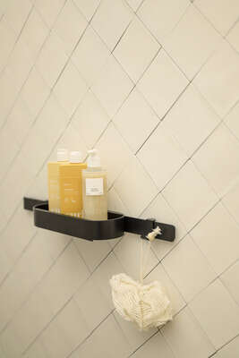 Image du produit ENSEMBLE ACCESSOIRES BAIGNOIRE WALLSTORIS NOIR MAT