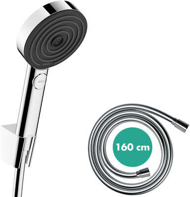 Image du produit SET DOUCHETTE PULSIFY 105 3JET + FLEXIBLE 160cm + SUPPORT PO