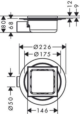 Image du produit SIPHON DE DOUCHE 15x15 RAINDRAIN SPOT
