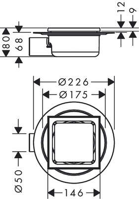Image du produit SIPHON DE DOUCHE 15x15 RAINDRAIN SPOT