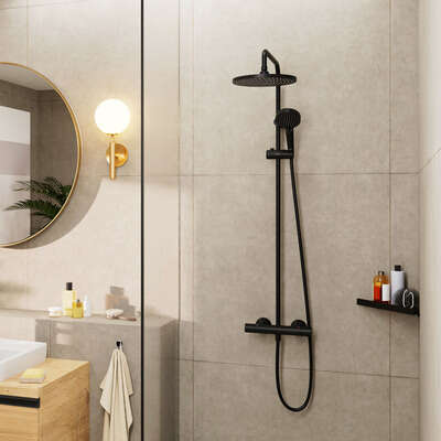 Image du produit COLONNE SHOWERPIPE VERNIS BLEND NOIR ECOSMART