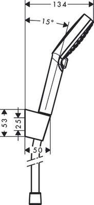 Image du produit SET DOUCHETTE CROMETTA VARIO 100 + FLEXIBLE 1,60m