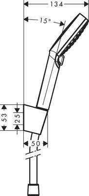 Image du produit SET DOUCHETTE CROMETTA VARIO 100 + FLEXIBLE 1,60m