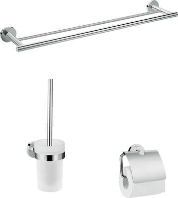 Image du produit ENSEMBLE D'ACCESSOIRES POUR SALLE DE BAIN CHROME
