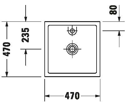 Image du produit VASQ.&Agrave; POSER STARCK 1 03874700 470 mm MEULEE - BLANCHE