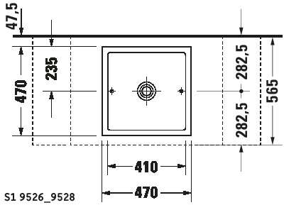 Image du produit VASQ.&Agrave; POSER STARCK 1 03874700 470 mm MEULEE - BLANCHE