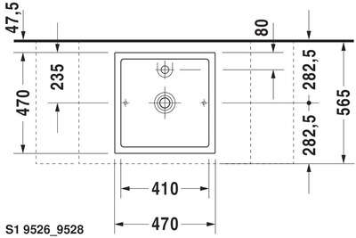 Image du produit VASQ.&Agrave; POSER STARCK 1 03874700 470 mm MEULEE - BLANCHE