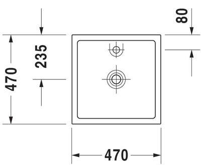 Image du produit VASQ.&Agrave; POSER STARCK 1 03874700 470 mm MEULEE - BLANCHE