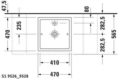 Image du produit VASQ.&Agrave; POSER STARCK 1 03874700 470 mm MEULEE - BLANCHE