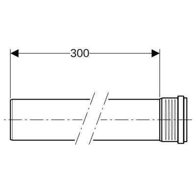 Image du produit TUYAU SILENT PP AVEC MANCHON DN=70mm L=300cm