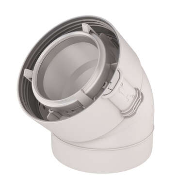 Image du produit 1 COUDE 45&deg;BLANC 80/125 CONDENS