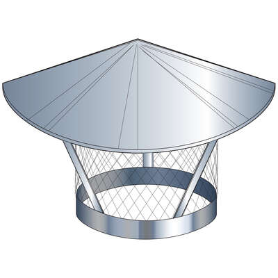 Image du produit CHAPEAU INOX REGLABLE ANTI-OISEAU