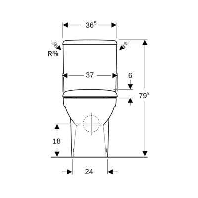 Image du produit PACK WC SOL RENOVA SORTI MULTI RIMFREE