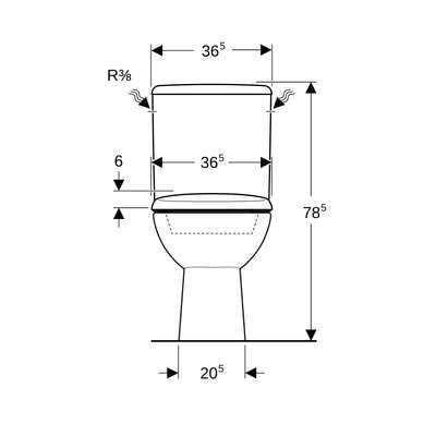 Image du produit PACK WC SOL RENOVA SORTIE VERTICALE