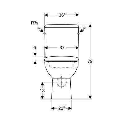 Image du produit PACK WC SOL RENOVA SH RIMFREE SEMI-CARENE