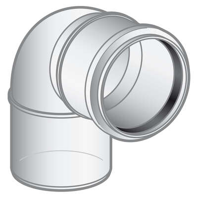 Image du produit ELEMENT COUDE 90&deg; &Oslash; 80 EC 90 80 PPA