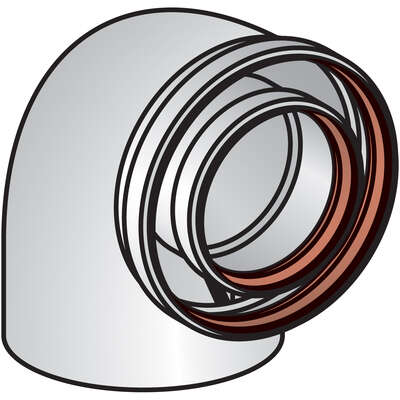 Image du produit ELEMENT COUDE &Agrave; 90&deg; 80/125 G.P EC 90&deg; 80 G.P