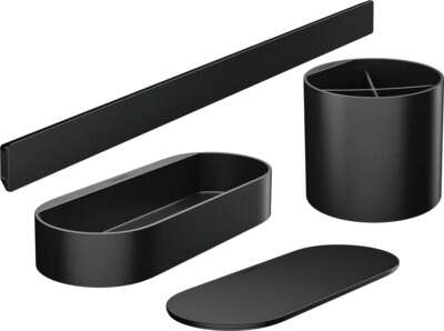 Image du produit ENSEMBLE ACCESSOIRES SALLE DE BAIN NOIR MAT WALLSTORIS