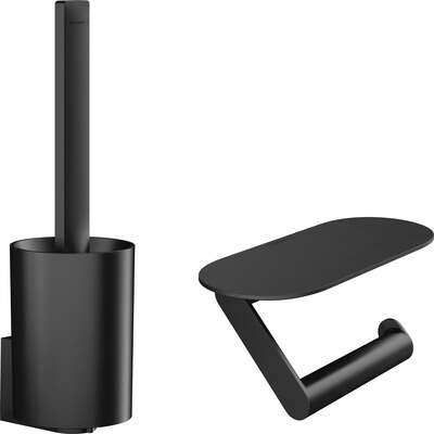Image du produit ENSEMBLE ACCESSOIRES TOILETTES NOIR MAT WALLSTRORIES