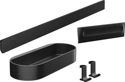 Image du produit ENSEMBLE ACCESSOIRES BAIGNOIRE WALLSTORIS NOIR MAT