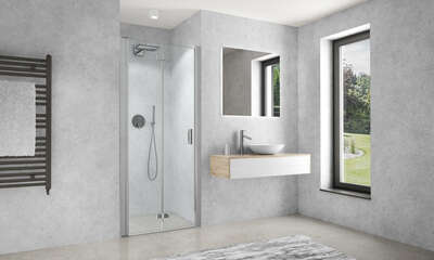 Image du produit PORTE PIVOT. REPLIABLE DROITE L.90 H.2m CARIBA