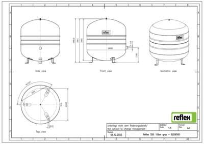 Image du produit VASE EXPANSION SOLAIRE REFLEX S MEMBRANE 50 L