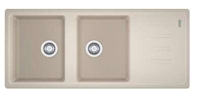 Image du produit EVIER MALTA 116x500 2 CUVES CAFE CREME
