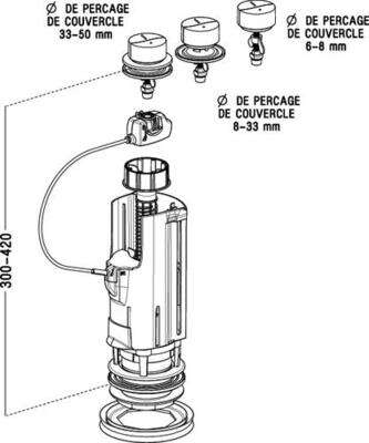 Image du produit MECANISME 3V12 2 VOLUMES CABLE UNIVERSEL