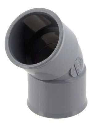 Image du produit COUDE PVC 45&deg; FEMELLE/FEMELLE